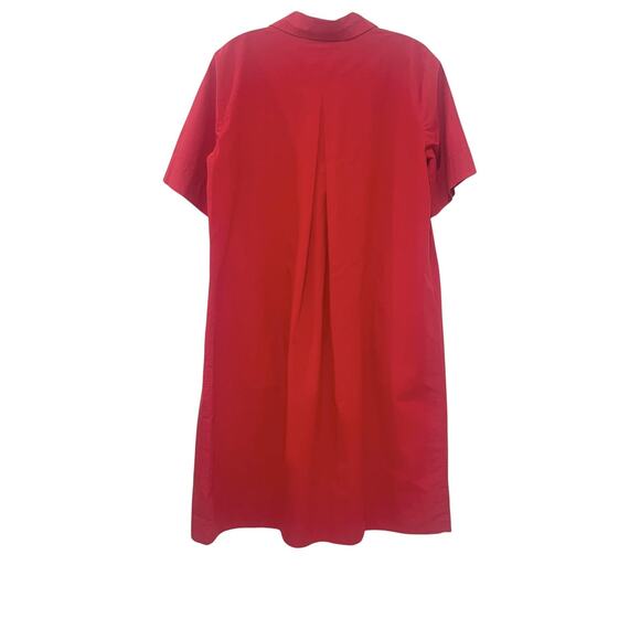 Eileen Fisher Dress Womens Petite Small Crimson Classic Collar Organic Cotton - Picture 6 of 14
